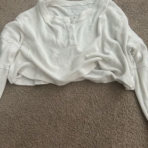 Aeropostale waffle knit crop top